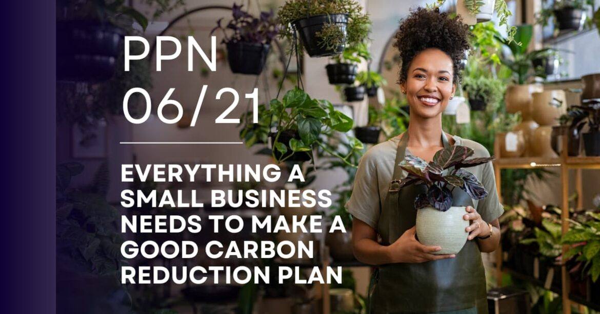 PPN 006:  A guide to Carbon Reduction Plans